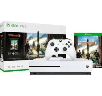 Xbox one S 1TB | R$1.299