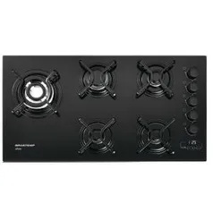 Cooktop 5 bocas Brastemp com quadrichama e timer touch - BDT85AE - BIVOLT | R$799