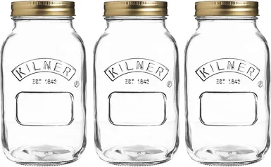 Conjunto de Potes 1L Kilner | R$50