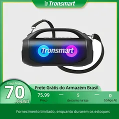 [APP/ No Brasil] Caixa de som Bluetooth Tronsmart Bang SE RGB 40W TWS Com bluetooth 5.3