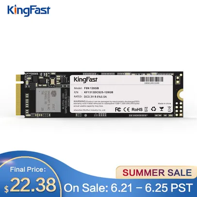 SSD KingFast M2 NVME 128GB | R$114