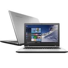 [EFACIL] Notebook Ideapad 300 80RS0003BR Intel Core I7, 8GB RAM, HD 1TB, Placa Dedicada 2GB, Tela 15.6", Windows 10, Prata - Lenovo POR R$2605