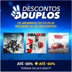 Promoção PSN - " Descontos Duplos "