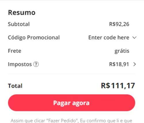 Imagem na descrição da promoção