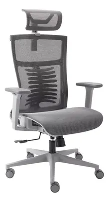 Cadeira Ergonômico Cinza Elements Vertta Pro