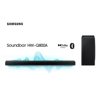Soundbar Samsung Hw-q800a, Com 3.1.2 Canais, Bluetooth | R$3.000