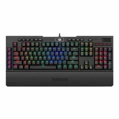 TECLADO MECANICO REDRAGON BRAHMA PRO PRETO RGB OPICAL SWITCH R$400