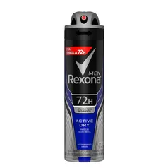 Desodorante Antitranspirante Aerosol Masculino Rexona Active Dry 72 horas - 150ml