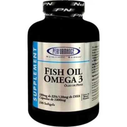Ômega 3 1000mg - 100 Cápsulas - Performance Nutrition Fish Oil Ômega 3 1000mg (100 Caps) - Performance Nutrition