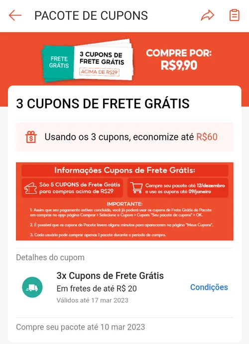 Imagem na descrição da promoção