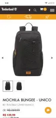 [50% OFF] MOCHILA BUNGEE Timberland POR R$70