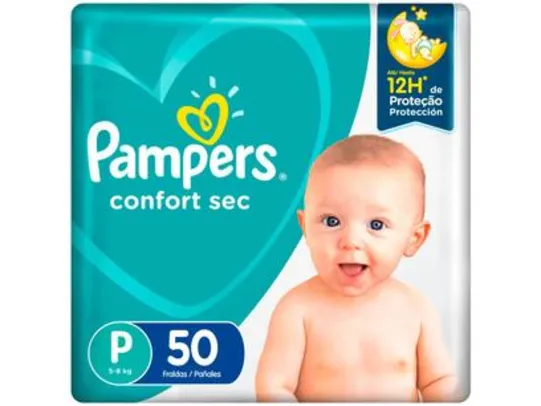 [Tam P] Fralda Pampers Confort Sec - 5 a 8kg 50 Unidades