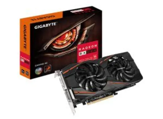 PLACA DE VÍDEO GIGABYTE RADEON RX 580 GAMING 4G GV-RX580GAMING-4GD 4GB GDDR5 - R$927