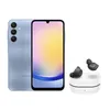 Imagem do produto Samsung A25 5G (128GB), Azul + Galaxy Buds Fe, Grafite, Combo