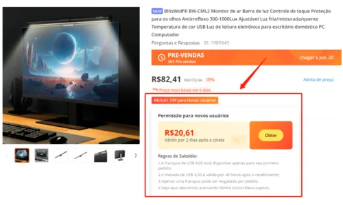 Imagem na descrição da promoção