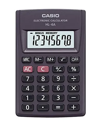 [PRIME] Calculadora de Bolso 8 Dígitos, Casio, 56740, Preto