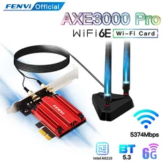 Adaptador Fenvi Wi-Fi 6e Intel AX210 Bluetooth 5.3