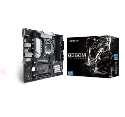 Placa Mãe Biostar B560MX-E PRO, Chipset B560, Intel LGA 1200, mATX, DDR4