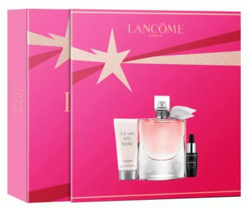 Kit Lancome La Vie Est Belle EDP Perfume Feminino 75ml + Loção Hidratante 50ml + Genifique 7ml