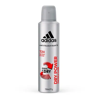 Desodorante Adidas Aerosol Masculino Dry Power 150ml