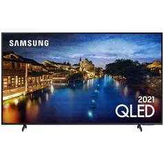 [Ame R$3039 até 8x] Smart TV Tela QLED 55 Samsung 55q60a 4K Conversor Digital  Wi-Fi integrado