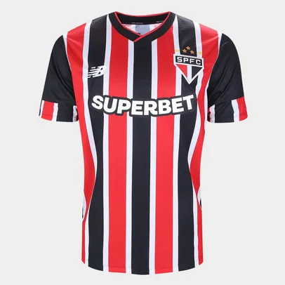 [Com Cashback Pelando R$ 157] Camisa São Paulo II 24/25 s/n° Torcedor New Balance Masculina