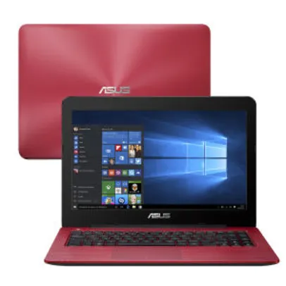 Saindo por R$ 1529: Notebook Asus Intel Core i5 4GB 1TB Windows 10 Home Tela 14" Série Z Z450LAWX007T Vermelho por R$ 1529 | Pelando