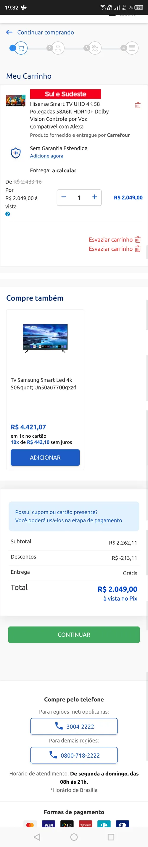 Imagem na descrição da promoção