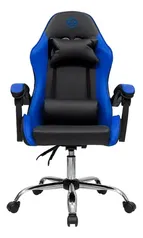 Cadeira de escritório TGT Heron TGT-HR gamer  azul com estofado de couro sintético