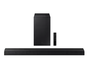 [Estudantes] Soundbar Samsung HW-A555,potência de 410W RMS, Bluetooth e Subwoofer sem fio Preto