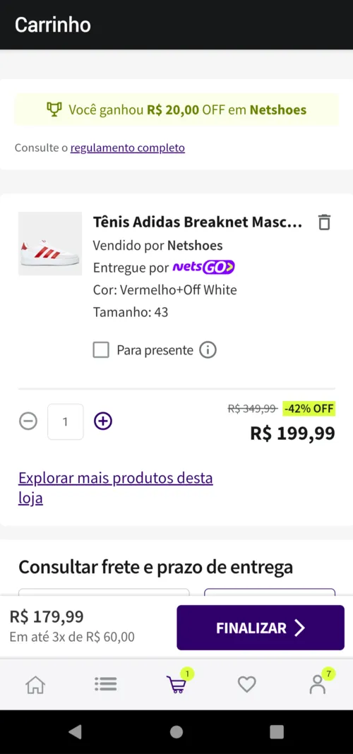 Imagem na descrição da promoção