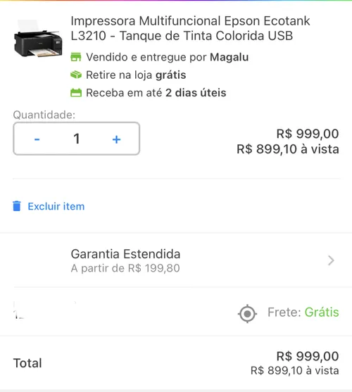 Imagem na descrição da promoção