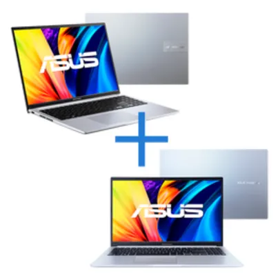 Notebook ASUS VivoBook 16 i7-1255U 8gb 256gb 16 IPS + Notebook ASUS Vivobook R5 4600H 8gb 256gb 15,6