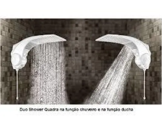 Ducha Lorenzetti Multitemperaturas Duo Shower Quadrada por R$125,90