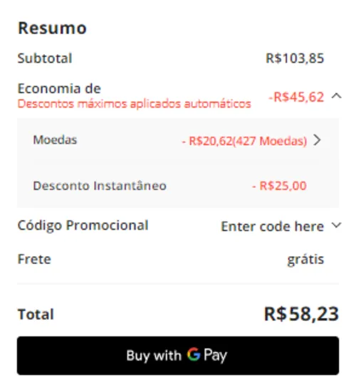 Imagem na descrição da promoção