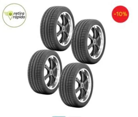 Pneu Aro 16 Continental ExtremeContact DW 205 55ZR16 91W - 4 Unidades