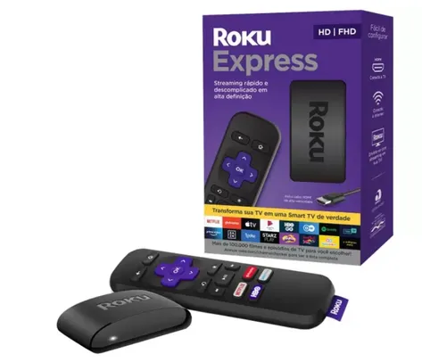 [APP/Magalu Pay] Roku Express Streaming Player Full HD