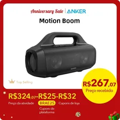 [Taxa Incluida/MOEDAS] Caixa de Som Bluetooth Anker Soundcore Motion Boom