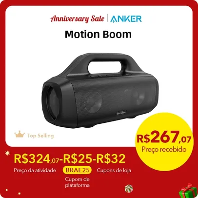 [Taxa Incluida/MOEDAS] Caixa de Som Bluetooth Anker Soundcore Motion Boom