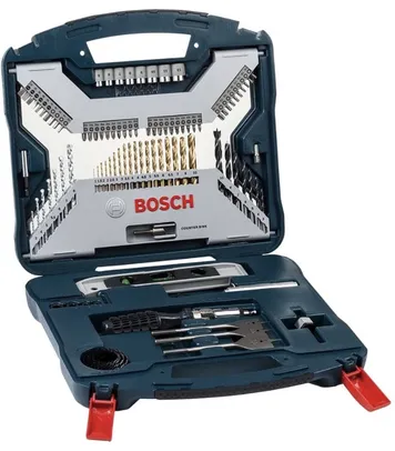 [Prime] Kit de Pontas e Brocas em Titânio Bosch X-Line para parafusar e perfurar com 100 unidades