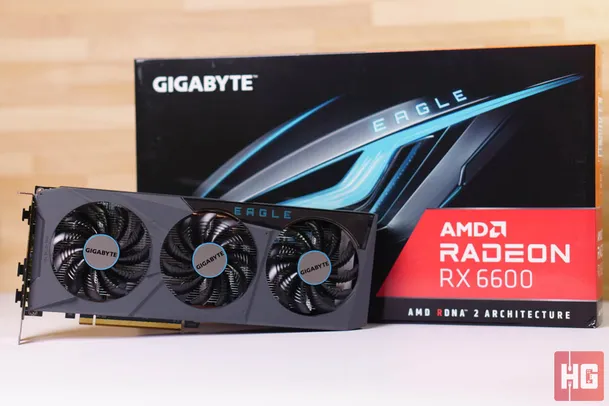 Placa de Vídeo Gigabyte Radeon RX 6600 EAGLE, 8GB