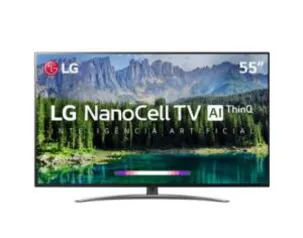 Smart TV LED 55" LG NanoCell SM8600 4K - IPS, HDR com Dolby Vision - Atmos, WebOS 4.5, Inteligência Artificial