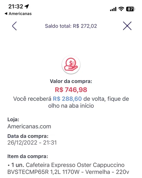 Imagem na descrição da promoção