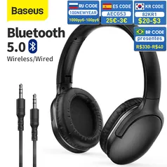 Baseus d02 pro fones de ouvido sem fio fone bluetooth de ouvido 5.0 dobrável