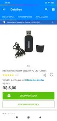 Receptor Bluetooth Veicular P2 OK - Outros - R$5