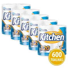 Papel Toalha Folha Dupla Kitchen 600 Folhas