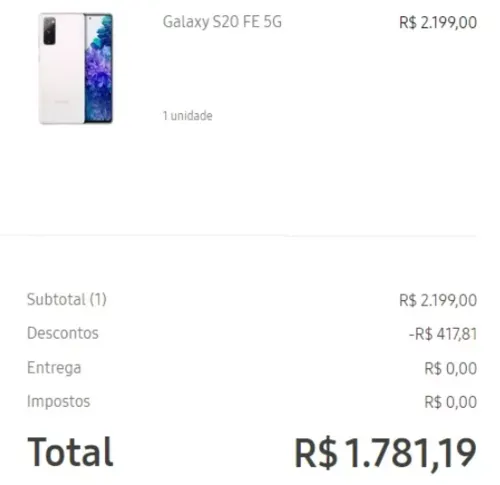 Imagem na descrição da promoção