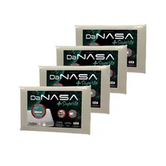 Kit 4 Travesseiros Nasa 3D Viscoelástico com mais Suporte Duoflex