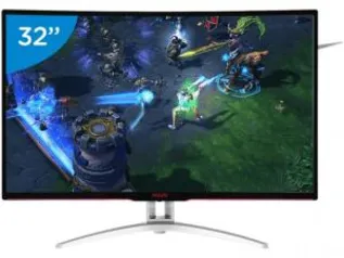 Monitor Gamer AOC Agon 32´ Tela Curva 4ms 144Hz Full HD AG322FCX/75 - R$ 1627