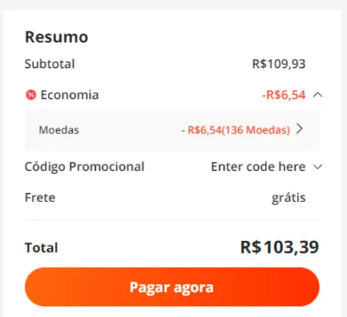 Imagem na descrição da promoção